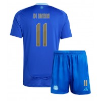 Camisa de time de futebol Argentina Angel Di Maria #11 Replicas 2º Equipamento Infantil Copa America 2024 Manga Curta (+ Calças curtas)